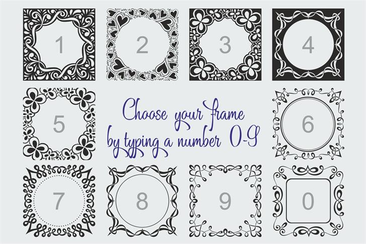 Square Monogram Frames font插图3 Square Monogram Frames font插图3