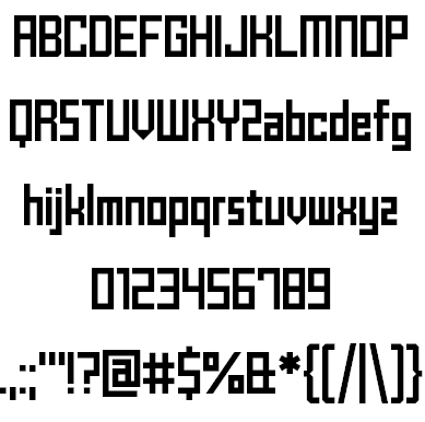 BrickShapers font插图1 BrickShapers font插图1