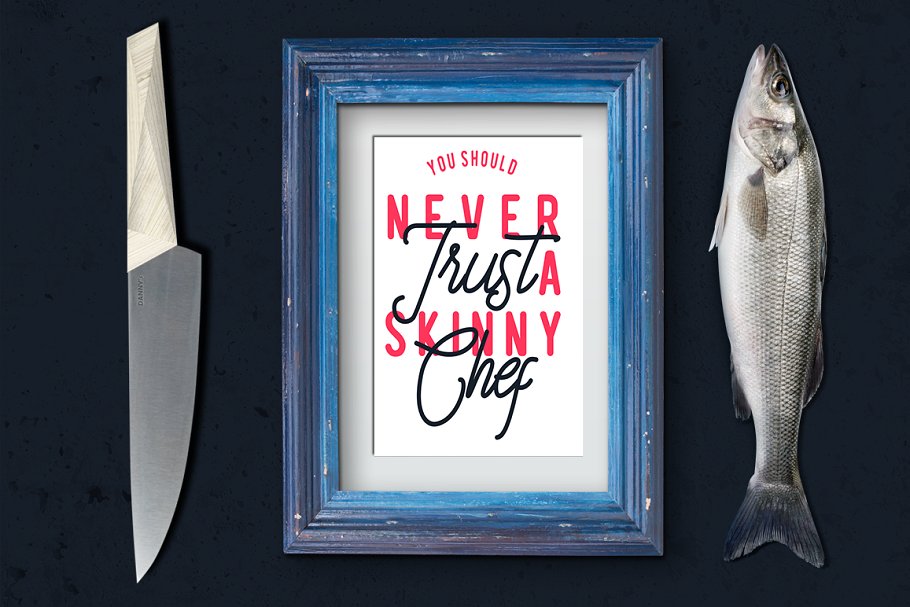 Logo设计和排版手写英文无衬线字体 Struggle More – Script & Sans Font插图(2)