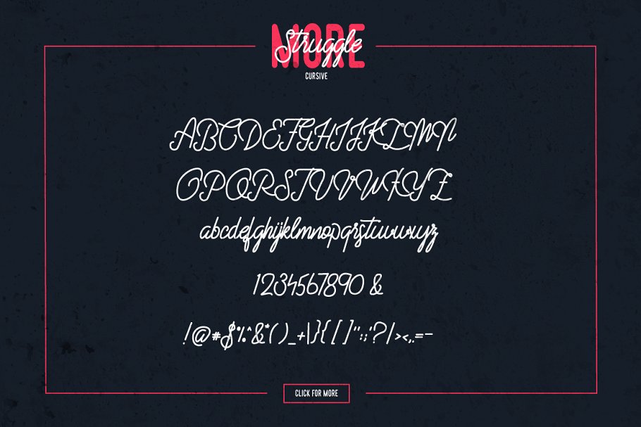 Logo设计和排版手写英文无衬线字体 Struggle More – Script & Sans Font插图(7)