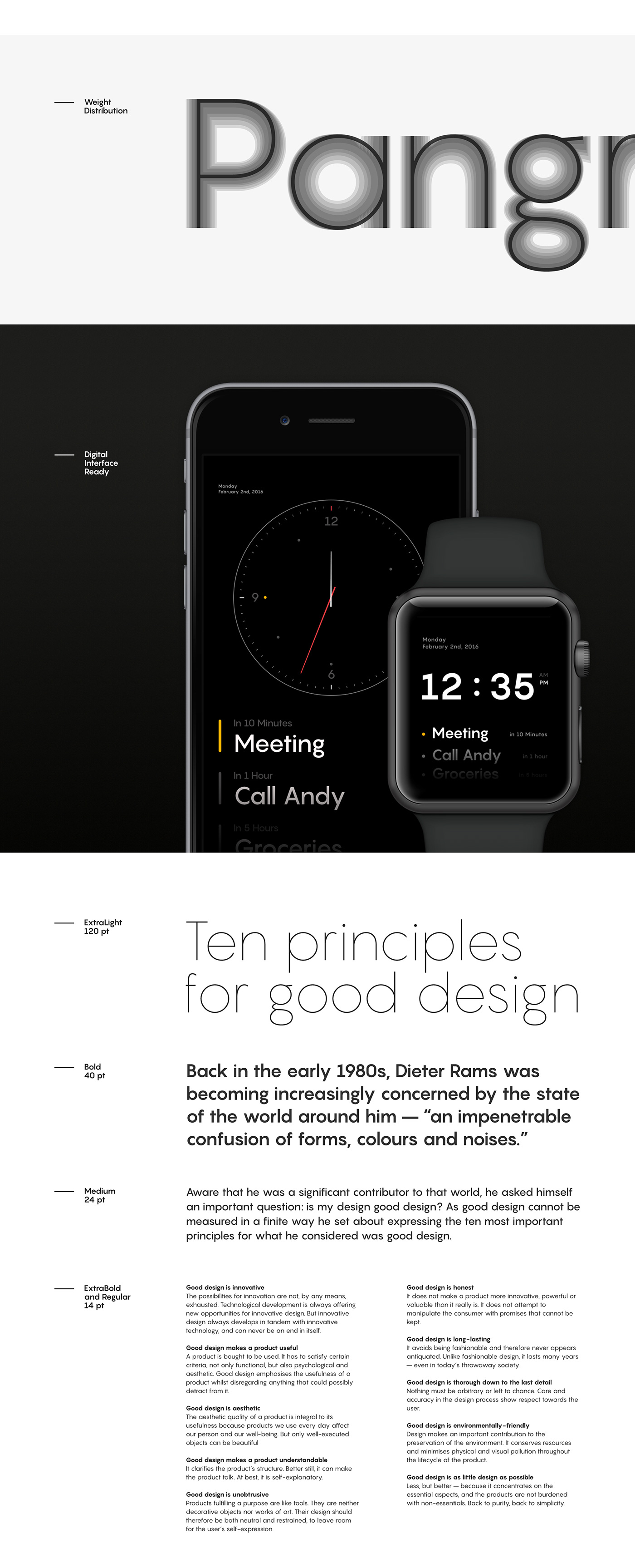 免费无衬线英文字体 Pangram Sans Font Family（多种规格）插图(3)