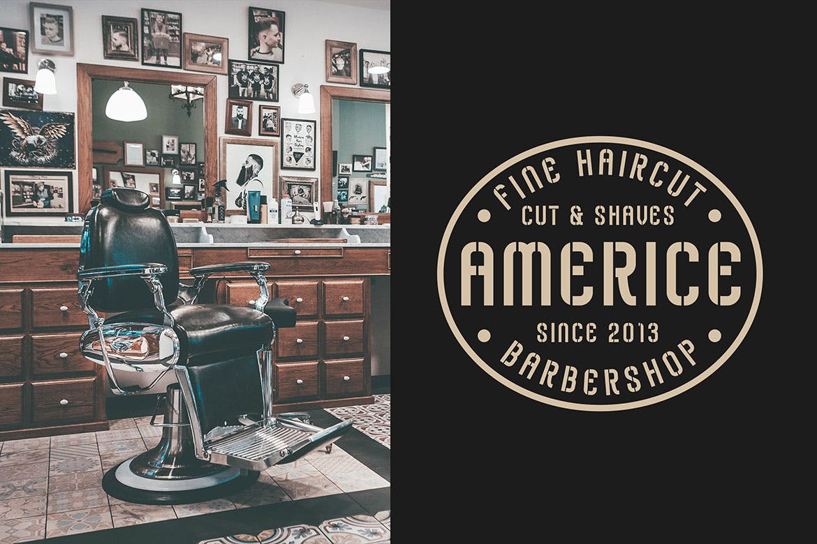 Logo设计/包装排版设计英文无衬线字体 Stampline – Stencil Typeface插图(1)